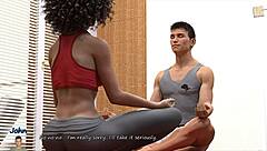 Gorgeous Gina Touches Pussy Through Yoga Pants