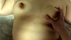 Japanese couple cums together with massive creampie!