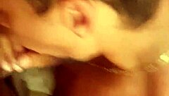 Amateur gay blowjob scene with a straight friend