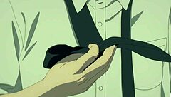 Young man with incredible strength and supernatural powers in hot anime action