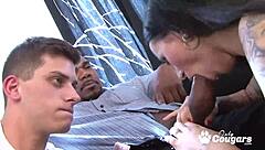 Hot Wife Lulu Jung Takes Group Interracial Assfucking While Cuckold Hubby Licks Pussy