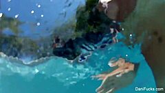 Fun in the pool with Dani Daniels and friends