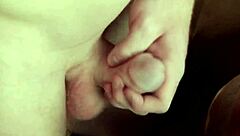 muscular redhead gay hunk feels intense pleasure jerking off