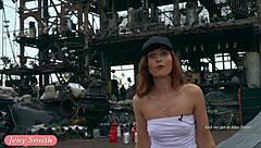 Great camel toe and big ass in tight white suit by jeny smith