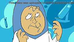 Cartoon Character Rips Clothes In Powertrip Scene