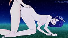 I explore Raiden Shogun and Faruzan with Aether in Genshin Impact hentai