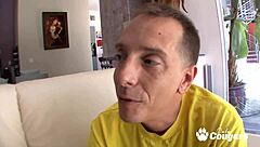 Cheerleader May Lee Allows Older Man to Take Her Tight Butt