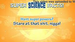 Cartoon Character Rips Clothes In Powertrip Scene