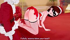 Hey, Elastigirl bangs the wrong Santa in full movie!