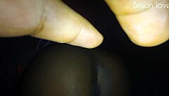 wife cosplays in school swimsuit for young man and gets wet!