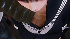 Koharu’s hot train scene with great angles and cum shot