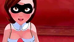 Elastigirl's naughty Christmas encounter with wrong Santa