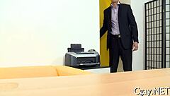 Watch that gay stud with large pecker!