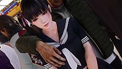 Koharu's Intense Train Doggystyle