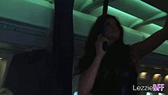 lezzie bff airplane orgy with pornstars and big tits