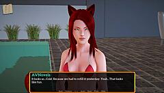 A walkthrough of the visual novel game My new stepfamily 584