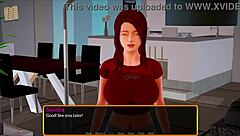 A walkthrough of the visual novel game My new stepfamily 584