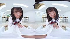Japanese student gives blowjob and anal in classroom confession