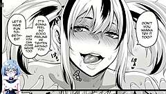 Commented gameplay of Japanese hentai game with busty girls at the beach