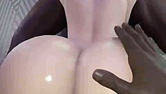 Latina teen bent over in POV animation, big tits bouncing - part 2