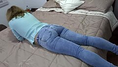 beautiful curvy woman flashing in pantyhose