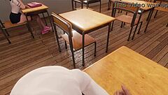 3D animated hentai game with schoolgirls in detention