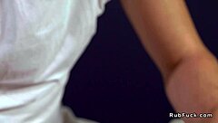 Natural Big Tits Asian Bangs Masseur in Nuru Massage