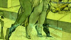 vintage illustration of antique cartoon anime characters