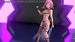 Strip Tease Idol Dances And Rips Clothes Off!