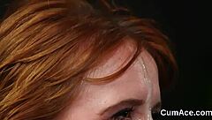 Bold beauties engage in oral sex and facial cumming