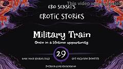 Erotic audio for women: Military train POV experience with orgasm