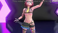 Strip Tease Idol Dances And Rips Clothes Off!