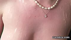 Slutty Babe Swallows Sperm Load In Pov Bukkake Facial