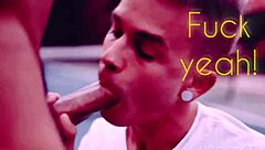 Gay men having deepthroat and snowballing sex in a group
