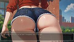 bluring the walls romance game ep 1 girlfriend exposes ass in street