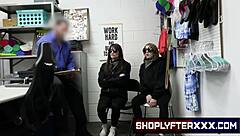 Officer Jack Vegas interrogates Dakota Burns and Mia Taylor