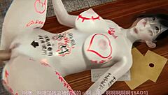 another horny babe in hentai creampie