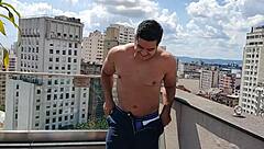 Yuri Gaucho enjoys summer day sex on the pool with his partner