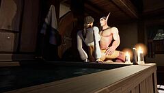 3D animated erotic parody of Warcraft called Bath Time Fun Time