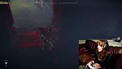 Gamer slut forgets webcam is on