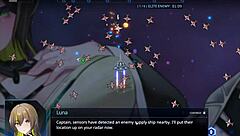 Bust out giant waifu tits in space