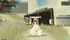 Beautiful women with big assets get fucked hard in Roblox game