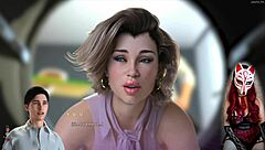 Apocalust 6: Monster Cock Teasing in See-Through Costume During Game Masturbation