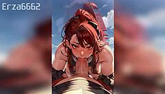 Hentai girls from Evangelion AI selection