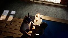 Bath time fun with deepthroat in Warcraft parody hentai