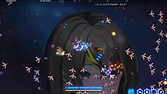 Bust out giant waifu tits in space