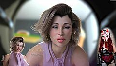 Apocalust 6: Monster Cock Teasing in See-Through Costume During Game Masturbation