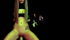 Busty Blonde Gets Bukkake!