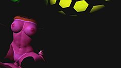 Brazilian college girl rides in the club scene