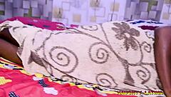 African wife rides neighbor's big black cock